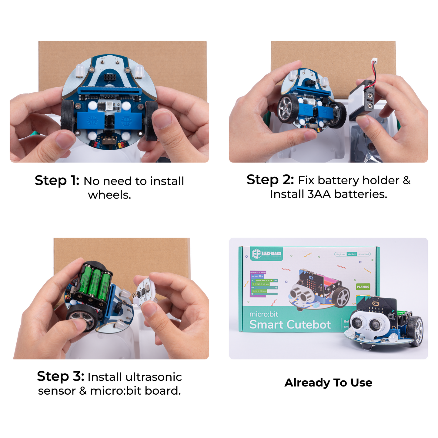 ELECFREAKS Cutebot – Carro Robô Programável