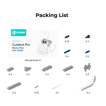 Pack de Blocos Cutebot Pro da ELECFREAKS