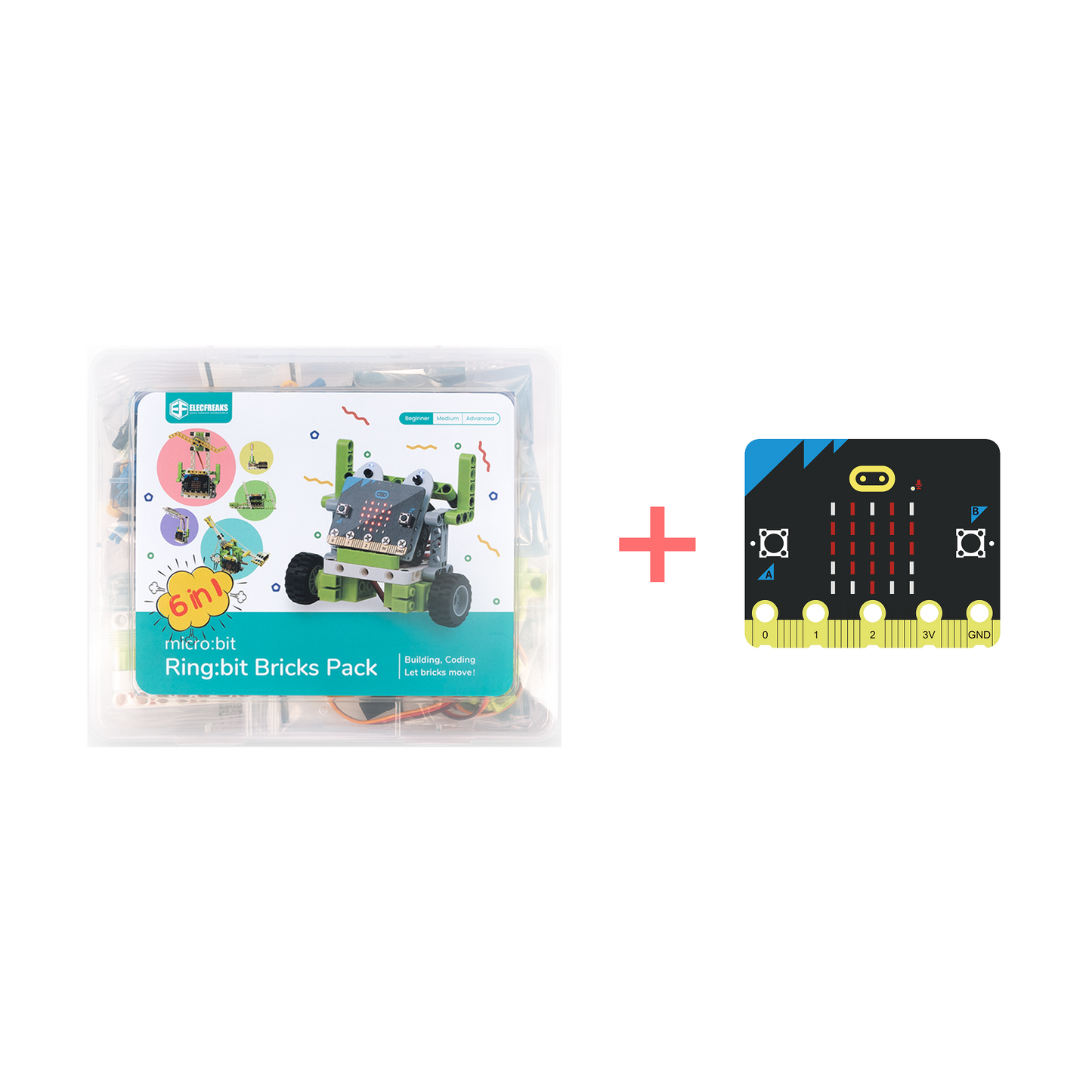 ELECFREAKS 6-in-1 Ring:bit Kit
