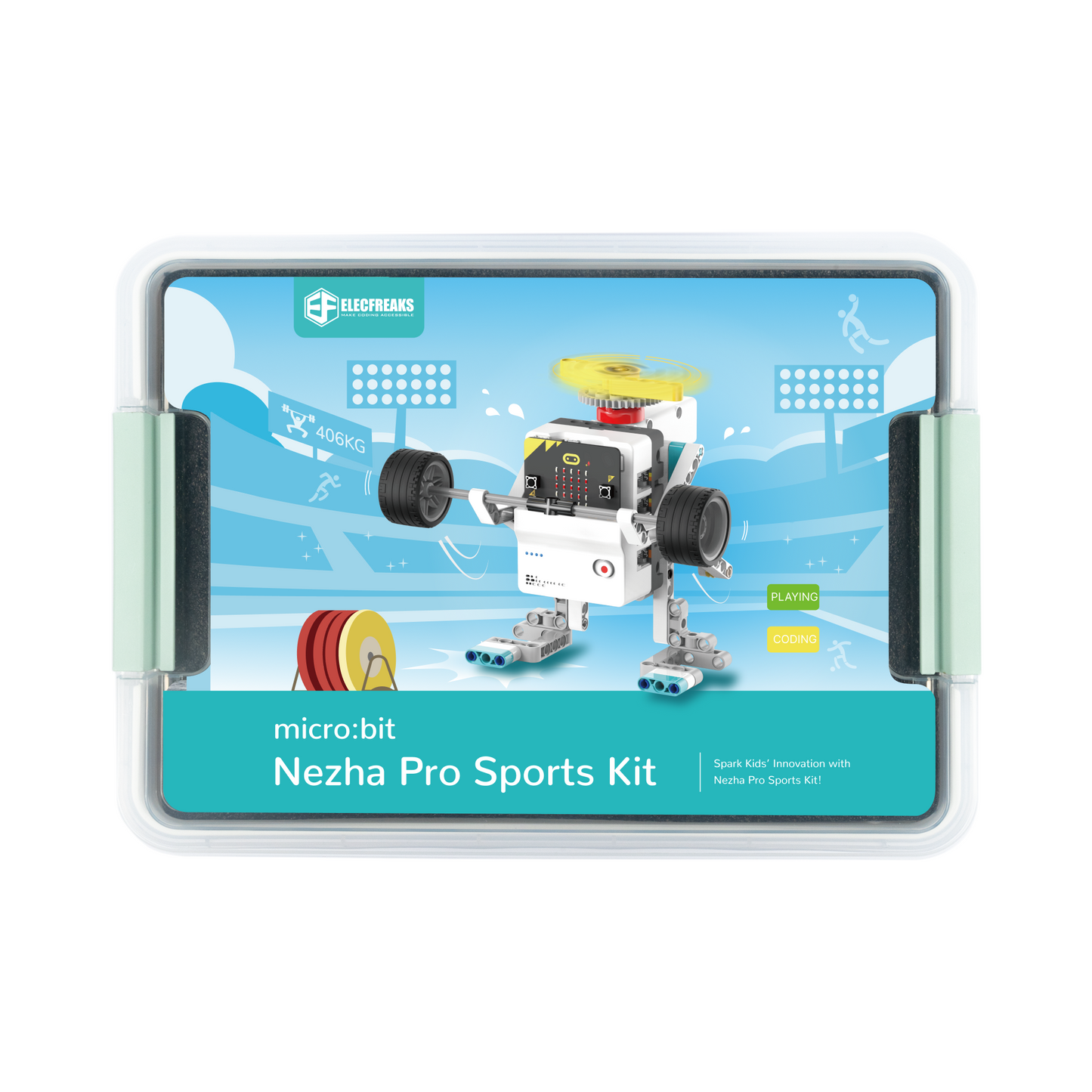 Kit Desportivo ELECFREAKS micro:bit Nezha Pro, Kit de Robótica DIY com Temática Desportiva para Atividades STEM Elementares Divertidas
