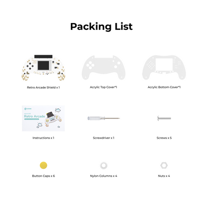 ELECFREAKS Microsoft MakeCode micro:bit Arcade, DIY Programmable Game Console & STEM Education Kit