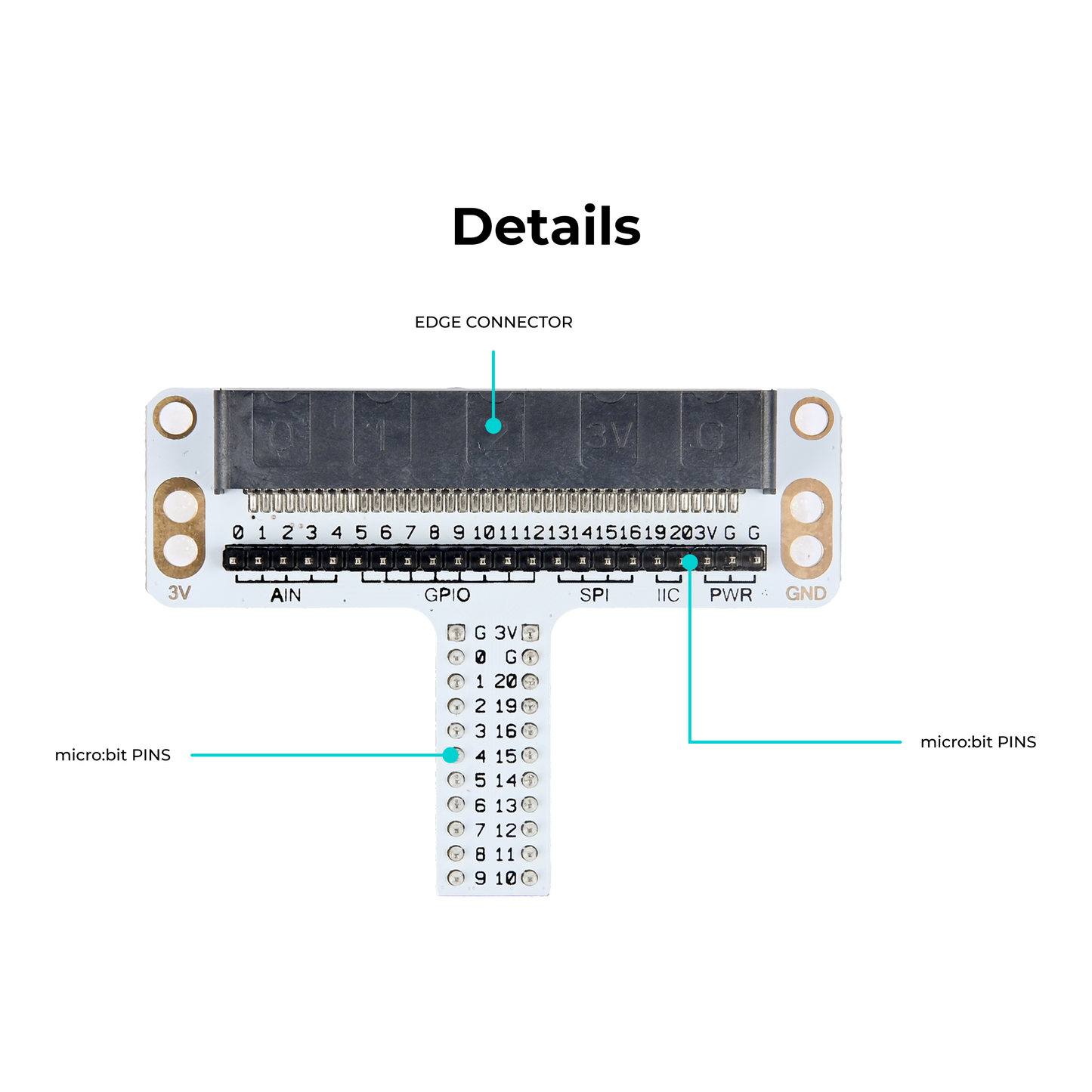 Adaptador de Placa de Expansão micro:bit da ELECFREAKS