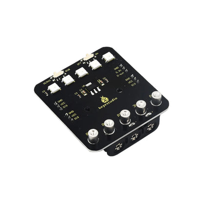 Keyestudio Micro bit Mini Servo Shield with Battery holder For Microbit Robot Car(No Micro bit Board)