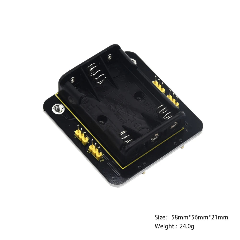 Keyestudio Micro bit Mini Servo Shield with Battery holder For Microbit Robot Car(No Micro bit Board)