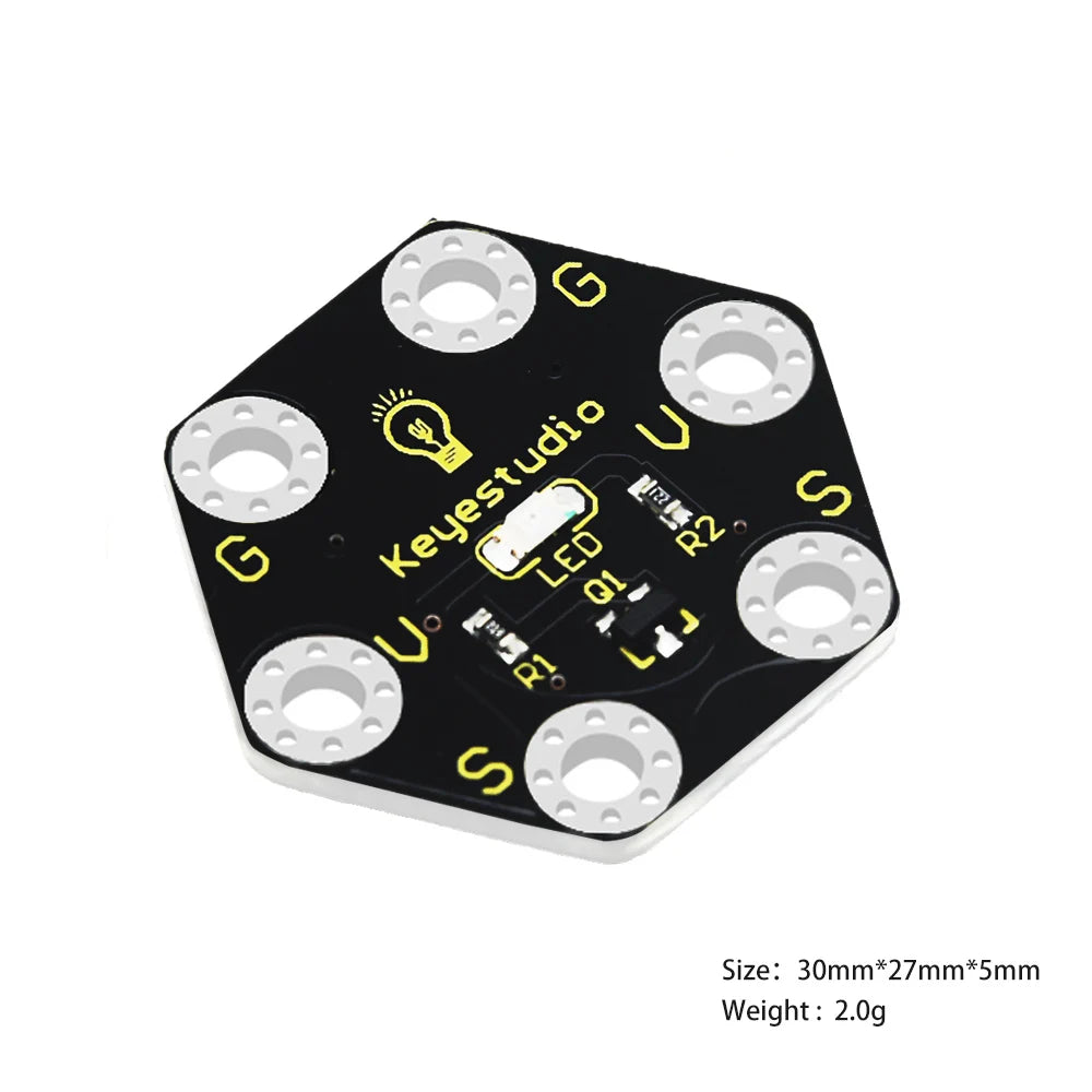 Keyestudio Micro bit Honeycomb Digital LED Module(Black and Eco-friendly）