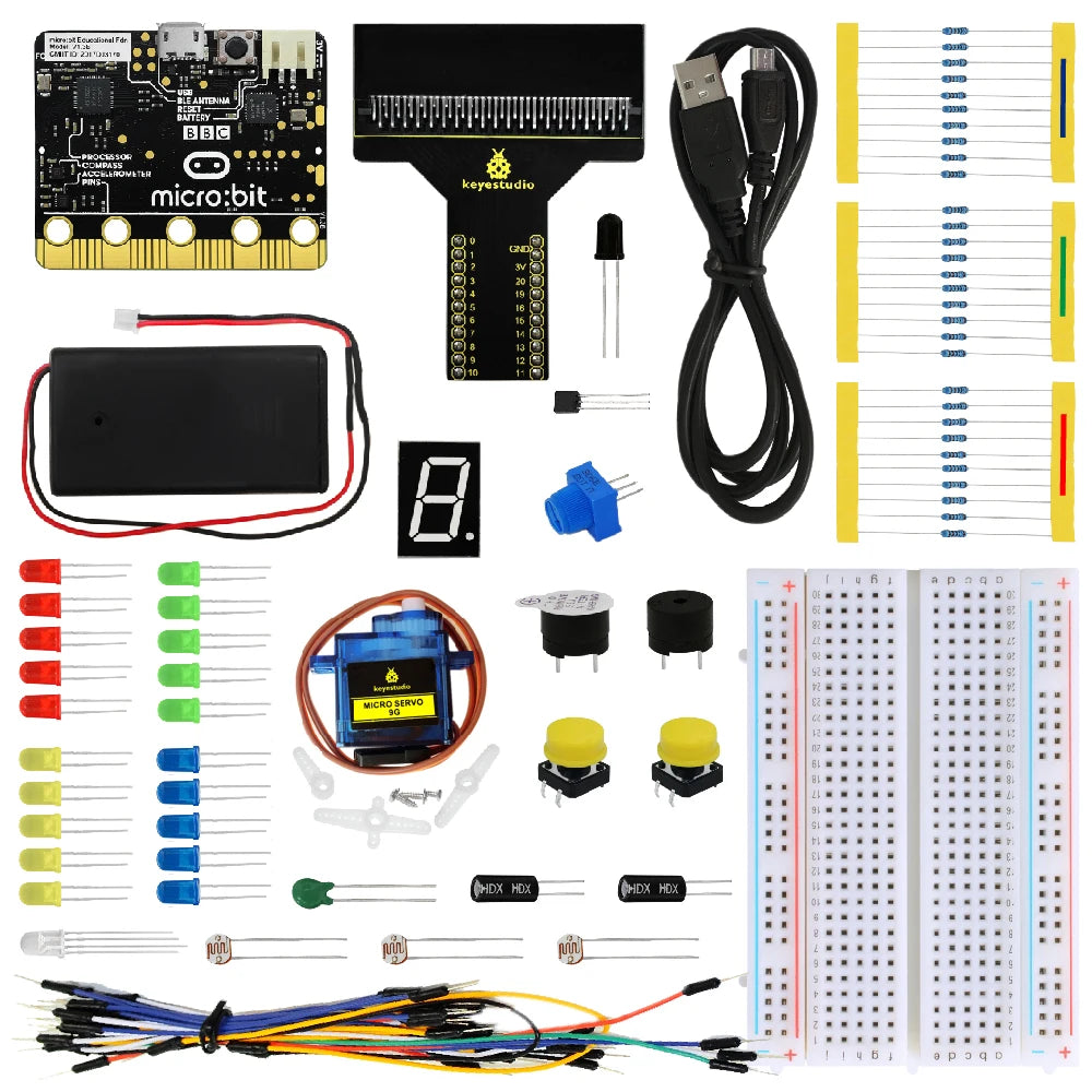 Keyestudio Micro bit V2 Beginner Starter Kit Diy Kit Electronics for micro bit