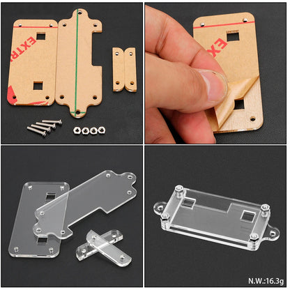 DIY Transparent Acrylic Case Kit Box For BBC Micro: bit Development Board Protection Shell(No Board)