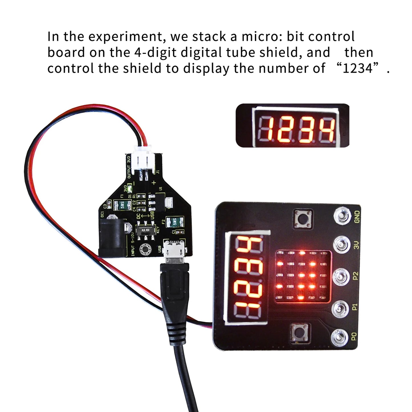 Keyestudio Micro bit Power Adapter Board