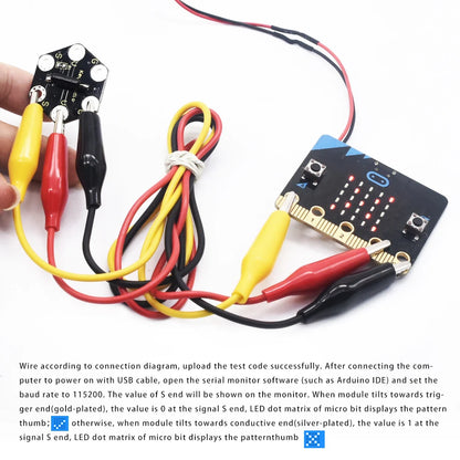 keyestudio Microbit Honeycomb Vibration & Tilt Module