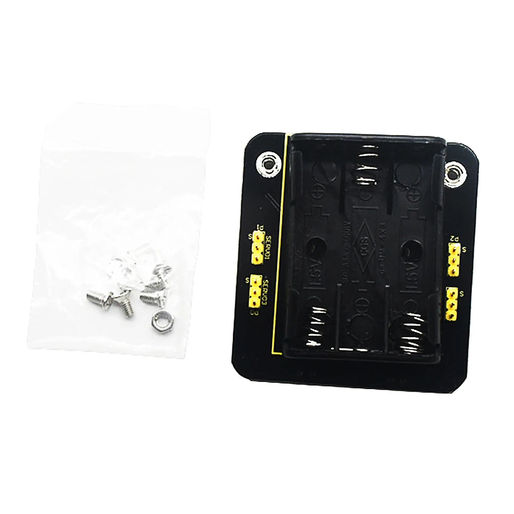 Keyestudio Micro bit Mini Servo Shield with Battery holder For Microbit Robot Car(No Micro bit Board)