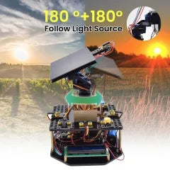 Keyestudio Acrylic Smart Solar Tracker System Tracking Starter Kit For Arduino STEM Programming Toys DIY Mobile Phone Charging