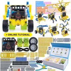 Keyestudio Microbit Variant Master 8-in-1 Multifunctional Programming Robot for Micro Bit Compatible with Lego