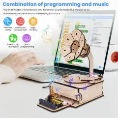 Keyestudio STEM Learning Starter Kit Programming DIY Mini Light Controlled Phonograph Kit For Microbit Without Mainboard