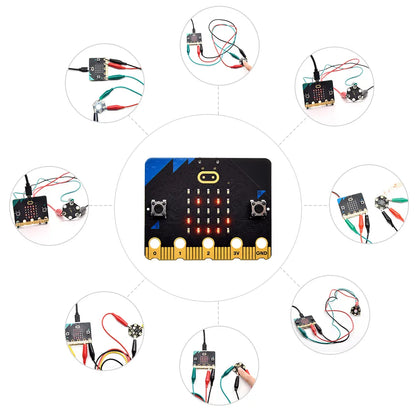 Keyestudio Honeycomb Smart Wearable Coding Kit for Micro:bit With 8 projects