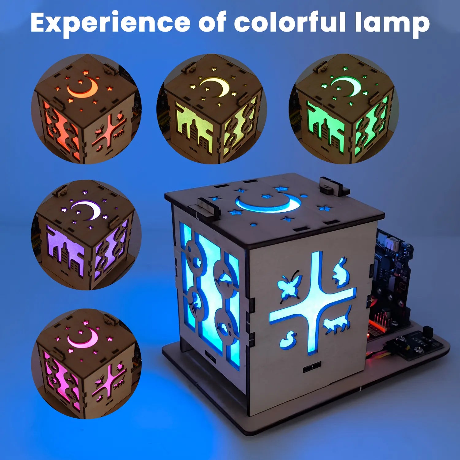 Keyestudio Microbit V2.0 DIY Colorful Lamp Starter Kit For Microbit V2 Starter Pack Programming DIY Electronic Starter Kit