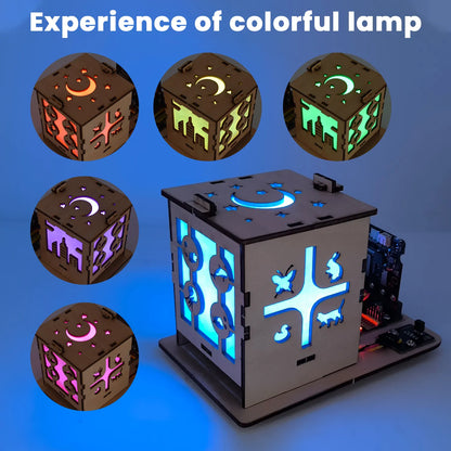Keyestudio Microbit V2.0 DIY Colorful Lamp Starter Kit For Microbit V2 Starter Pack Programming DIY Electronic Starter Kit