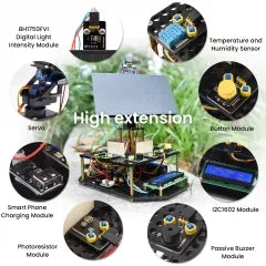 Keyestudio Acrylic Smart Solar Tracker System Tracking Starter Kit For Arduino STEM Programming Toys DIY Mobile Phone Charging
