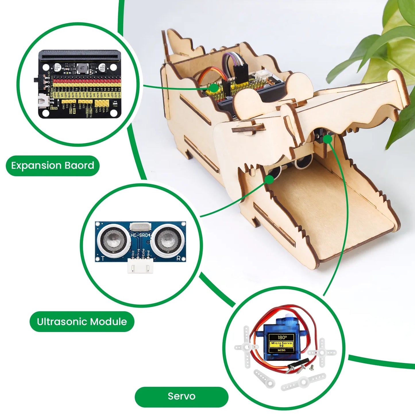 Keyestudio Crocodile Creative Learning Starter Kit DIY Stem Programming With Microbit Mainboard