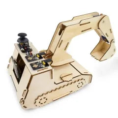 Keyestudio STEM Programming DIY Excavator Learning Kit With Microbit Board Wooden Electronic Component Kit For Microbit