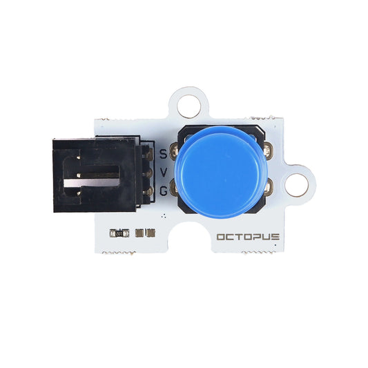 ELECFREAKS Octopus Digital PushButton Brick - Blue