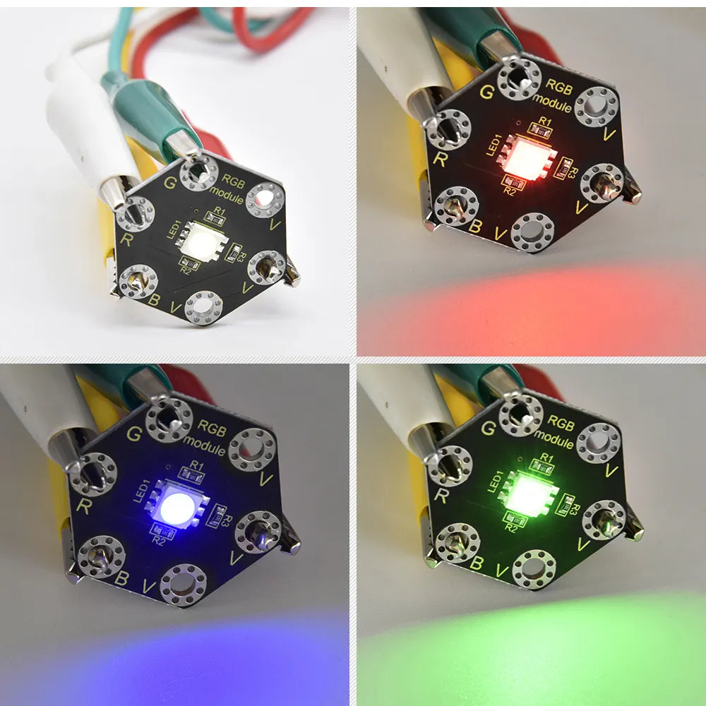 Keyestudio Honeycomb Smart Wearable Coding Kit for Micro:bit With 8 projects