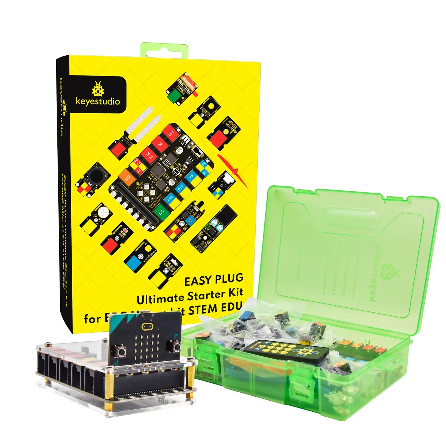 Keyestudio EASY Plug Ultimate Starter Kit for BBC Microbit STEM EDU With Micro Bit Board