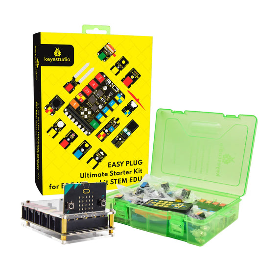 Keyestudio EASY Plug Ultimate Starter Kit for BBC Microbit STEM EDU With Micro Bit Board