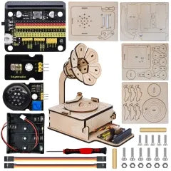 Keyestudio STEM Learning Starter Kit Programming DIY Mini Light Controlled Phonograph Kit For Microbit Without Mainboard