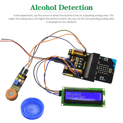 Keyestudio Micro Bit 37 in 1 Sensor Starter Kit With Micro:Bit Board