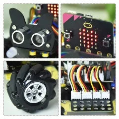 Keyestudio Micro Bit V2 4WD Mecanum Wheel Robot Car Kit STEM Toys Makecode &Python Programming With Microbit Board