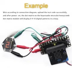 Keyestudio Micro bit Honeycomb HT16K33 8*8 Dot Matrix Module