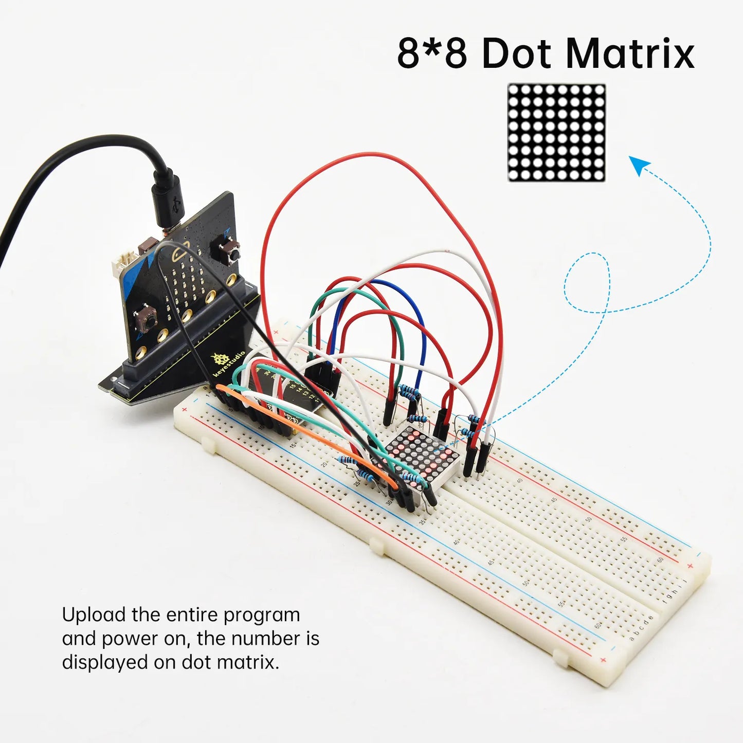 Keyestudio Programming STEM Micro bit V2 Kit Complete Starter Kit (No Micro bit Board)