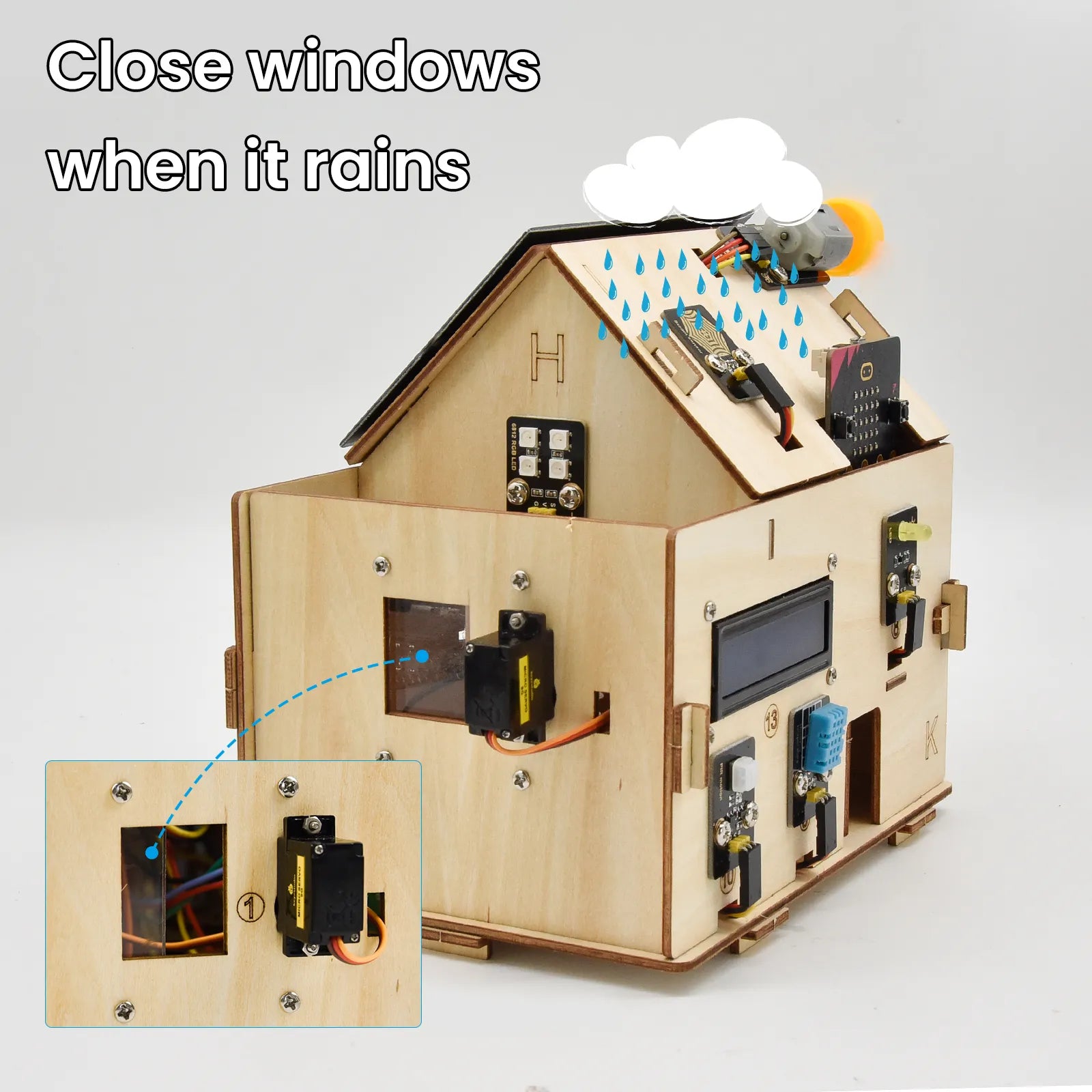 Keyestudio Microbit Starter Smart Home Kit for BBC Micro:Bit Starter Kit (Without Micro Bit Board)