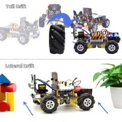Keyestudio Micro Bit V2 4WD Mecanum Wheel Robot Car Kit STEM Toys Makecode &Python Programming With Microbit Board