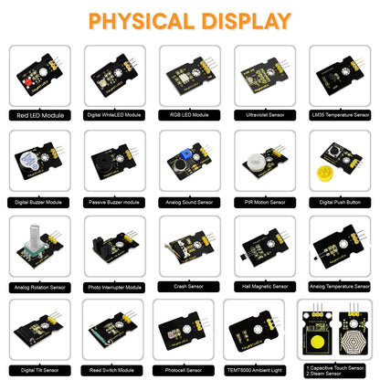 keyestudio Micro Bit 37 in 1 Sensor Starter Kit for BBC Micro:Bit (NO Micro Bit Board )