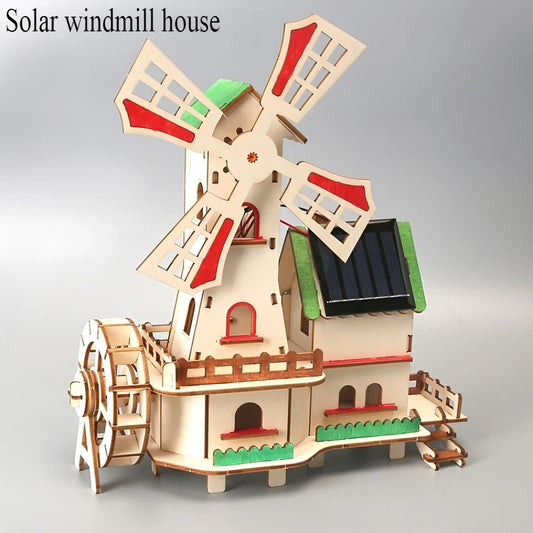 Casa Moinho Solar DIY - Peças Móveis
