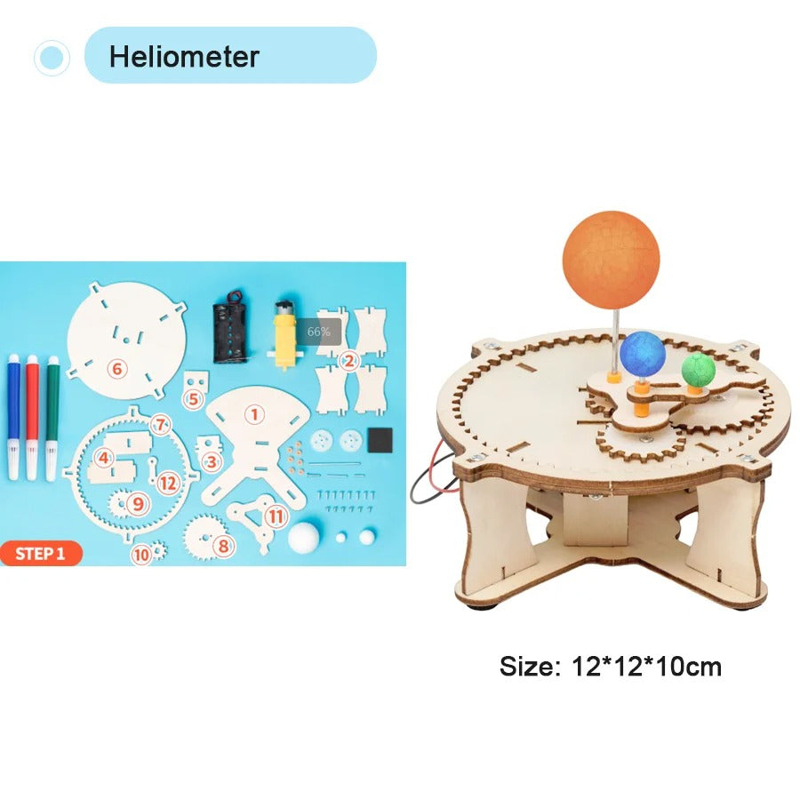 Modelo físico DIY experiência científica brinquedo educativo artesanal para crianças